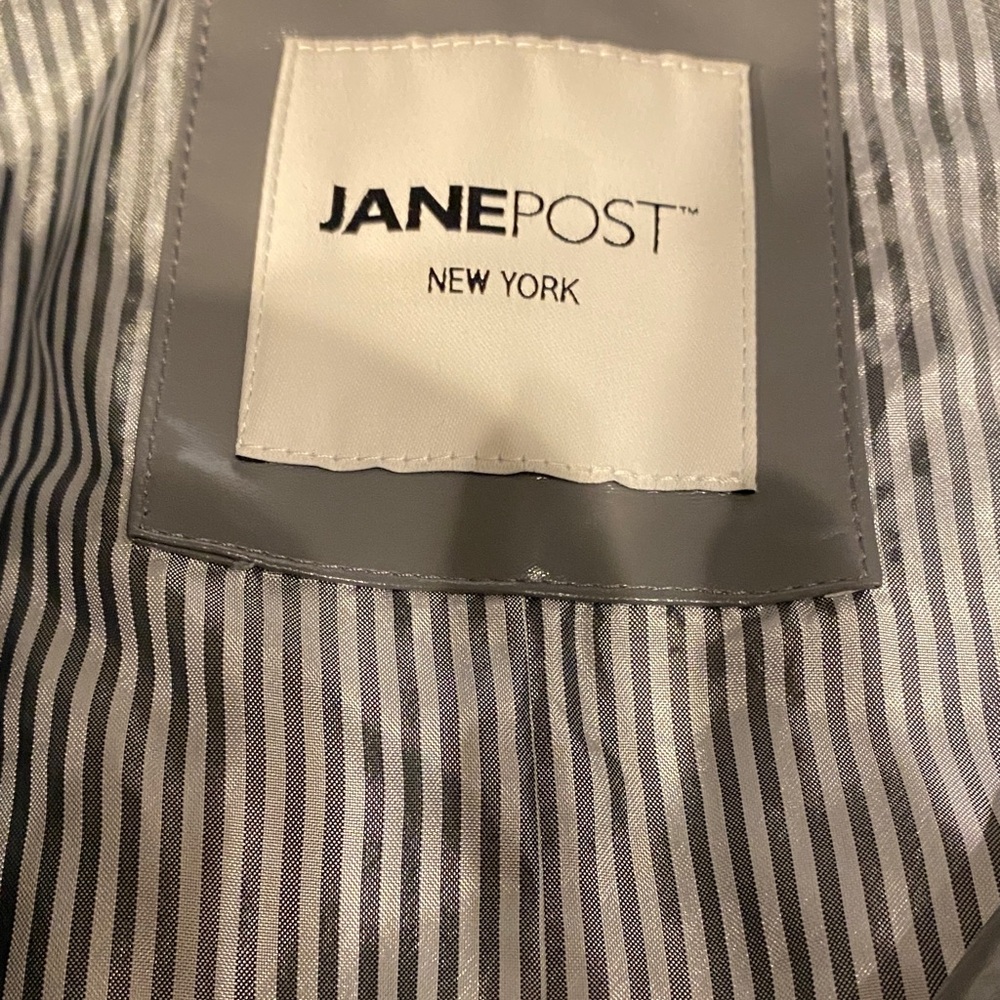 Jane Post grey rain coat, NWOT - Picture 4 of 6